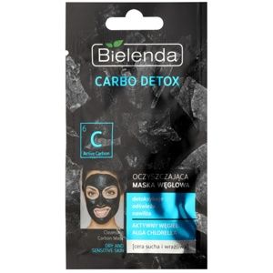 Bielenda Carbo Detox Active Carbon čisticí maska s aktivním uhlím pro suchou až citlivou pleť 8 g