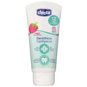 Chicco Oral Care Toothpaste zubní pasta pro děti příchuť Strawberry 12 m+ 50 ml