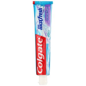 Colgate Max Fresh Intense Foam zubní pasta pro důkladné vyčištění zubů příchuť Effervescent Mint 75 ml