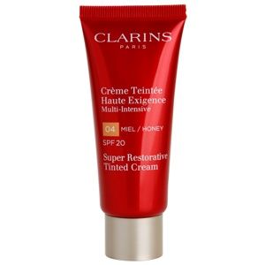 Clarins Super Restorative Tinted Cream regenerační tónovací krém proti vráskám SPF 20 odstín 04 Honey 40 ml