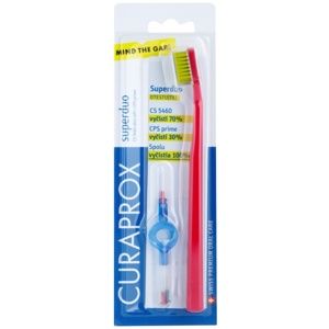 Curaprox 5460 Ultra Soft Superduo zubní kartáček + náhradní mezizubní