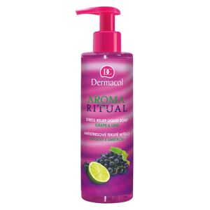 Dermacol Aroma Ritual antistresové tekuté mýdlo s pumpičkou Grape & Lime 250 ml