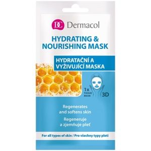 Dermacol Hydrating & Nourishing Mask textilní 3D hydratační a vyživující maska 15 ml