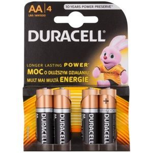 Duracell 1,5 V Alkaline AA tužková baterie 4 ks