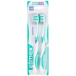 Elmex Sensitive Professional zubní kartáčky extra soft 2 ks Blue & Green 2 ks