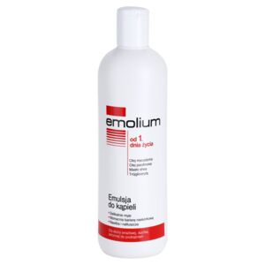 Emolium Wash & Bath emulze do koupele pro suchou a citlivou pokožku 400 ml
