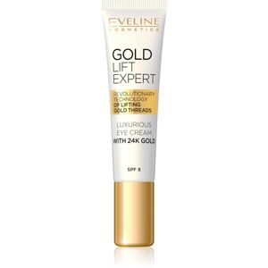 Eveline Cosmetics Gold luxusní krém na oči a víčka s 24karátovým zlatem (SPF 8) 15 ml