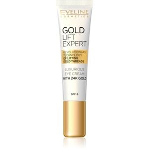 Eveline Cosmetics Gold Lift Expert luxusní krém na oči a víčka s 24karátovým zlatem (SPF 8) 15 ml