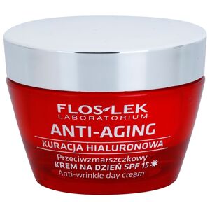 FlosLek Laboratorium Anti-Aging Hyaluronic Therapy denní hydratační krém proti stárnutí pleti SPF 15 50 ml