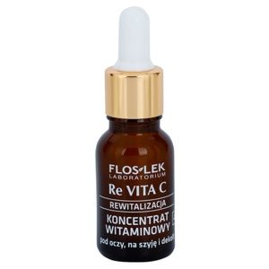 FlosLek Laboratorium Re Vita C 40+ vitamínový koncentrát na oční okolí, krk a dekolt 15 ml
