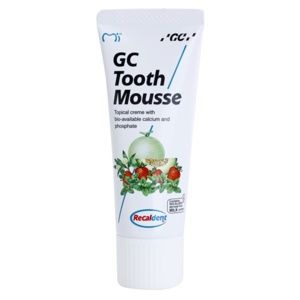 GC Tooth Mousse remineralizační ochranný krém pro citlivé zuby bez fluoridu příchuť Melon 35 ml