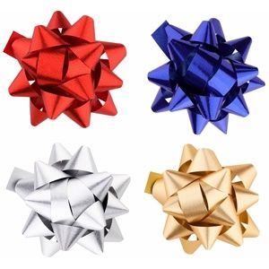 Giftino Wrapping dárková nalepovací hvězda set čtyř barev