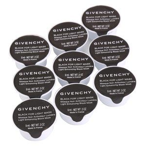 Givenchy Black For Light Mask sada rozjasňujících pleťových masek 9 ks