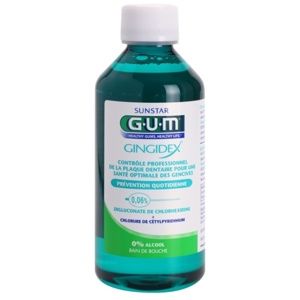 G.U.M Gingidex 0,06% ústní voda proti zubnímu plaku a pro zdravé dásně bez alkoholu 300 ml