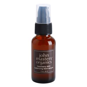 John Masters Organics Bearberry Skin sérum vyrovnávající tvorbu kožního mazu 30 ml