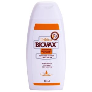 L’biotica Biovax Dry Hair regenerační šampon pro suché a poškozené vlasy 200 ml