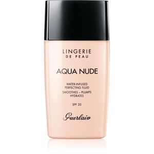 GUERLAIN Lingerie de Peau Aqua Nude Water-Infused Perfecting Fluid lehký hydratační make-up SPF 20 odstín 03W Natural Warm 30 ml