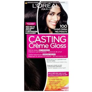 L’Oréal Paris Casting Creme Gloss barva na vlasy odstín 100 Deep Black