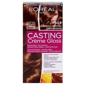 L’Oréal Paris Casting Creme Gloss barva na vlasy odstín 603 Chocolate Caramel
