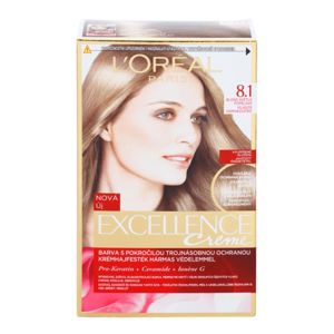 L’Oréal Paris Excellence Creme barva na vlasy odstín 8.1 Ash Blonde