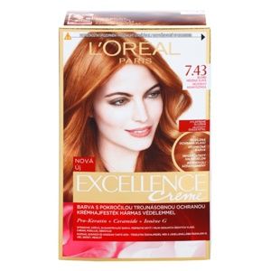 L’Oréal Paris Excellence Creme barva na vlasy odstín 7,43 Blonde Copper 1 ks