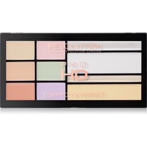 Makeup Revolution Pro HD Correct & Perfect paleta korektorů s rozjasňo