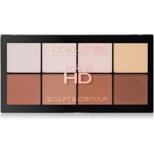 Makeup Revolution Pro HD Sculpt & Contour paleta na kontury obličeje