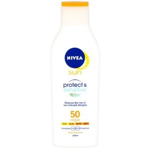 Nivea Sun Protect & Sensitive mléko na opalování SPF 50