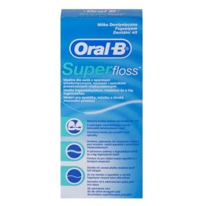 Oral B Super Floss dentální nit na rovnátka a implantáty 50 ks