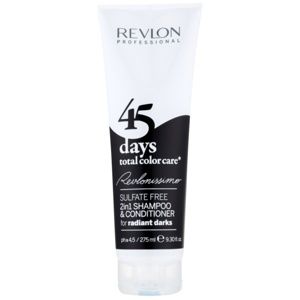 Revlon Professional Revlonissimo Color Care šampon a kondicionér 2 v 1 pro velmi tmavé a černé odstíny vlasů