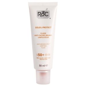 RoC Soleil Protect lehký ochranný fluid proti tmavým skvrnám SPF 50+ 50 ml