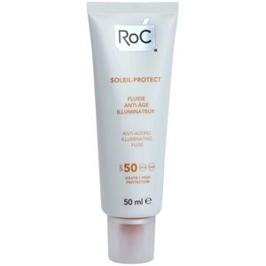 RoC Soleil Protect ochranný rozjaňující fluid proti stárnutí pleti SPF 50 50 ml