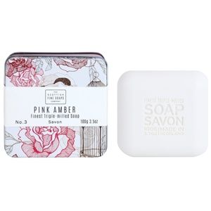 Scottish Fine Soaps Pink Amber luxusní mýdlo v plechové dóze