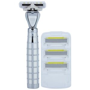 Shave-Lab Luxury Tres P.L.4 holicí strojek + náhradní břity 3 ks
