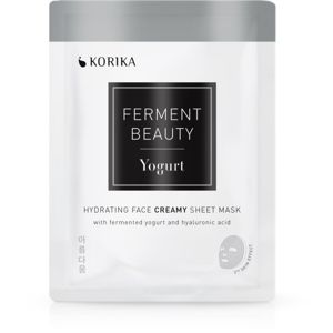 KORIKA FermentBeauty hydratační plátýnková maska s fermentovaným jogurtem a kyselinou hyaluronovou 20 g