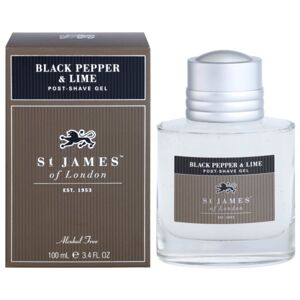 St. James Of London Black Pepper & Persian Lime gel po holení pro muže 100 ml