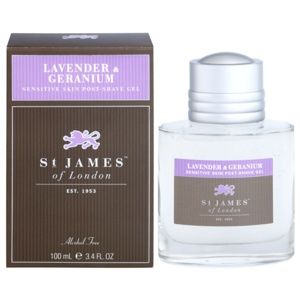 St. James Of London Lavender & Geranium gel po holení pro muže 100 ml