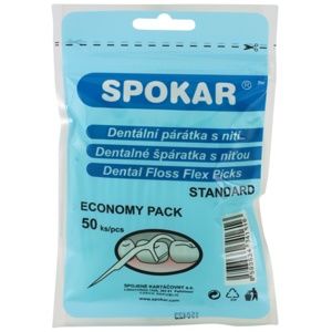 Spokar Dental Care dentální párátka s nití 50 ks