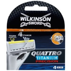 Wilkinson Sword Quattro Titanium Precision náhradní břity 4 ks 4 ks