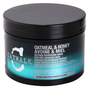 TIGI Catwalk Oatmeal & Honey intenzivní vyživující maska pro suché a poškozené vlasy 200 g