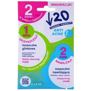 Under Twenty ANTI! ACNE čisticí a hydratační maska pro problematickou