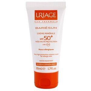 Uriage Bariésun Mineral Cream SPF 50+ minerální ochranný krém na obličej a tělo SPF 50+ voděodolný 50 ml