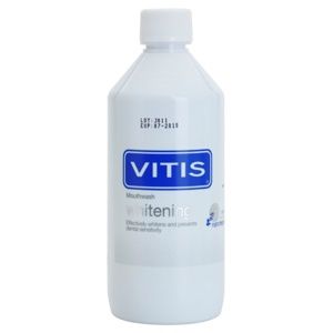 Vitis Whitening ústní voda s bělicím účinkem pro citlivé zuby příchuť Mint 500 ml