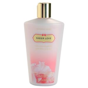 Victoria's Secret Sheer Love White Cotton & Pink Lily tělové mléko pro ženy 250 ml