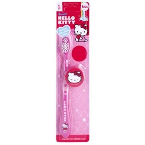 VitalCare Hello Kitty zubní kartáček pro děti s cestovní krytkou
