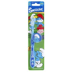VitalCare The Smurfs zubní kartáček pro děti s cestovní krytkou
