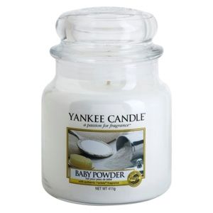 Yankee Candle Baby Powder vonná svíčka 411 g Classic střední