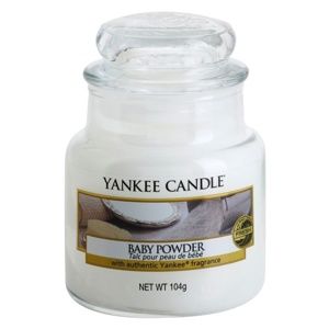 Yankee Candle Baby Powder vonná svíčka Classic malá 104 g