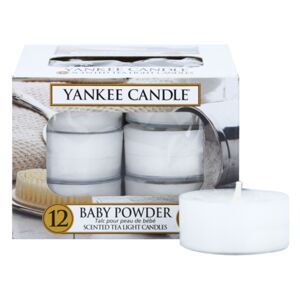 Yankee Candle Baby Powder čajová svíčka 12 x 9.8 g