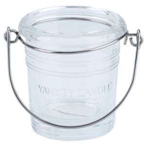 Yankee Candle Glass Bucket skleněný svícen na votivní svíčku I. Clear glass